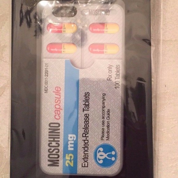 SS17 Pills CASE FOR iPhone 6 / 6S #JUSTSAYMOSCHINO - Picture 5 of 8